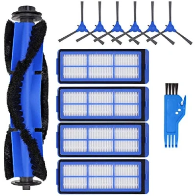 Immagine di Kit di Accessori ricambio per Eufy RoboVac 11S Max 15C 30C Aspirapolvere robotizzato Parti 12 pezzi, Filtri, Spazzole laterali, Spazzola rotolamento