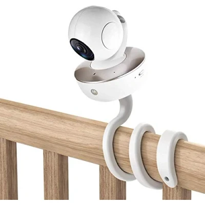 Immagine di HOLACA supporto universale per monitor Arlo/Motorola Baby Monitor/Nannio Monitor/HelloBaby, versatile viti da 1/4 senza attrezzi o danni alla parete (bianco)