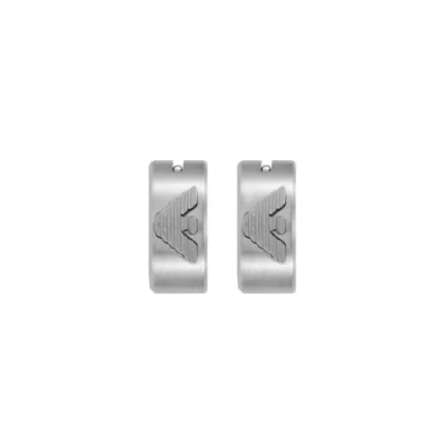 Immagine di Emporio Armani Orecchini da uomo in Acciaio inox, argento EGS3165040, Taglia unica, inossidabile, Nessuna pietra preziosa