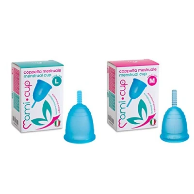Immagine di KIT Coppette Mestruali Mamicup L e M TURCHESE