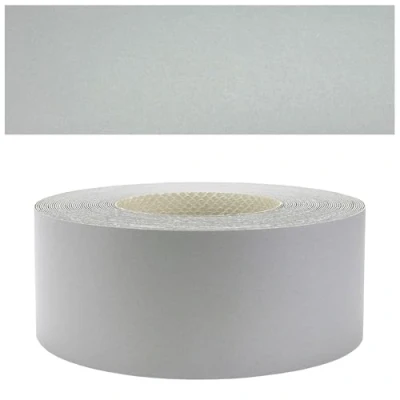 Immagine di Mprofi MT® Bordo Effetto Alluminio 45mm x 10m Facile da Applicare Cucina in Melaminico Per Scaffali, Mobili e Pannelli Termoadesivo Durevole Spessore 0,50mm
