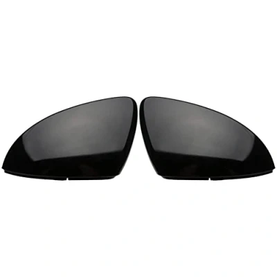 Immagine di ZEALfix 1 paio di tappi per specchietti retrovisori esterni Golf 7 Mk7 7.5 Gtd 2013 2017 nero lucido