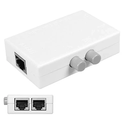 Immagine di CHENYANG CY UTP STP 2 in 1 out Ports RJ45 LAN CAT Network Switch Selector Internal External Networking Switcher Splitter Box
