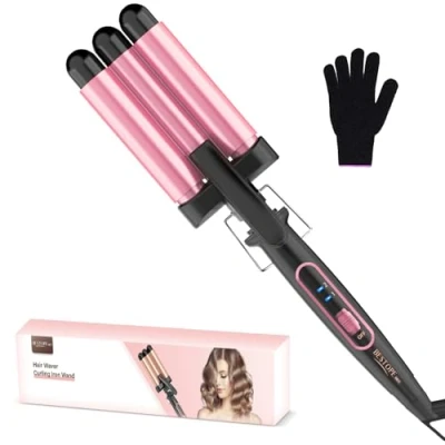 Immagine di BESTOPE MIX Arricciacapelli Piastra Onde per Capelli Ferro 22mm, 150C/210C, Calore Rapido Lunghi e Corti