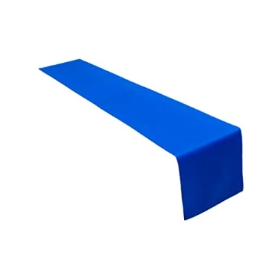 Immagine di Lemos Home Runner da tavola di alta qualità in 100% cotone, collezione concetto, colore e dimensioni a scelta (runner 40 x 250 cm, blu reale)