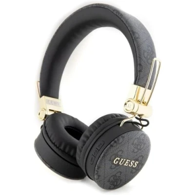 Immagine di CG Mobile Guess Cuffie Wireless 4G in Pelle PU con Logo Metallo, Colore: Nero