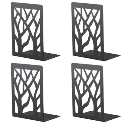 Immagine di Ferma libri per libreria, Reggi libreria,Con piedini antiscivolo,per scuola, casa e ufficio (2 coppia), La soluzione perfetta l&#039;organizzazione dei libri,Invisible Bookshelf set.