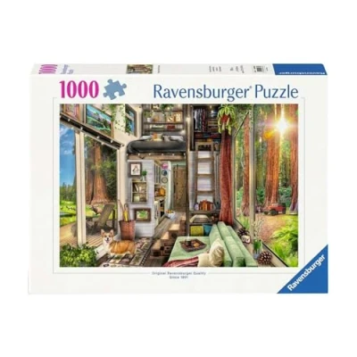 Immagine di Ravensburger Puzzle Casetta tra le sequoie, 1000 Pezzi, ...