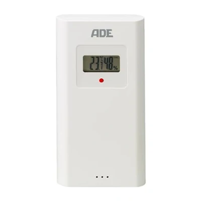Immagine di ADE Sensore esterno WS1002 per stazione meteo di ricambio 3 canali con display compatibile WS2301, WS2302 bianco