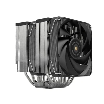 Immagine di MARSGAMING MCPU XU9, Dissipatore CPU Doppia Torre, TDP 400W, 2x Ventole con Pale Ibride e Cuscinetti FDB in Rame Iperbilanciato, 9 Heatpipe Tecnologia BPH ULTRA, Multisocket Universale, Nero