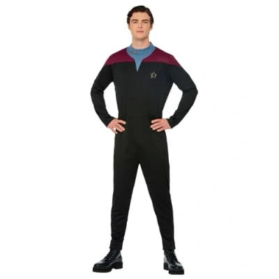 Immagine di SMIFFYS Uniforme di comando Star Trek Voyager, Tuta, stemma Delta e distintivi grado