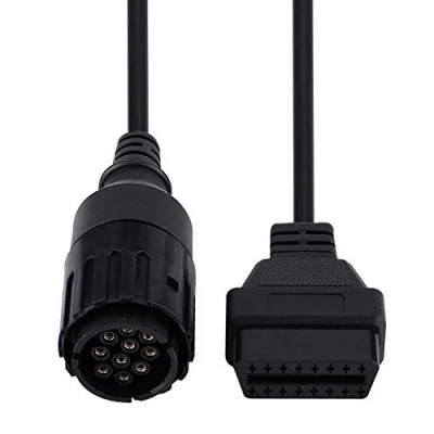 Immagine di Cavo adattatore, connettore OBD2 da 10 pin a 16 prolunga diagnostico adattatore per motocicletta ICOM D
