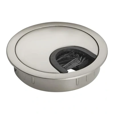Immagine di SO TECH Passacavi in metallo Aspetto acciaio inox opaco Dimensione di foratura Ø 60 mm con guarnizione antipolvere