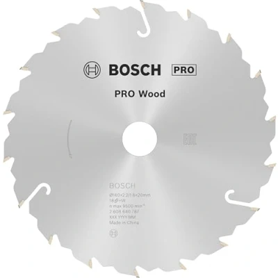 Immagine di Bosch Accessories Standard for Wood Speed 2608640787 Lama circolare in metallo duro 160 x 20 2.4 mm Numero di denti: 18 1 pz.