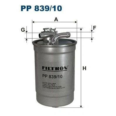 Immagine di FILTRON PP 839/10 Filtro Carburante per condotti/circuiti 10 AUDI: A4 B7 Avant, A6 C6 Sedan