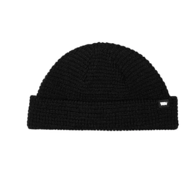 Immagine di Levi&#039;s Roller CROP Beanie Unisex Berretto, Taglia: One Size, Regular black