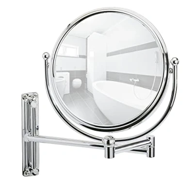 Immagine di Wenko Specchio da bagno a parete Deluxe regolabile in altezza, orientabile Cromo