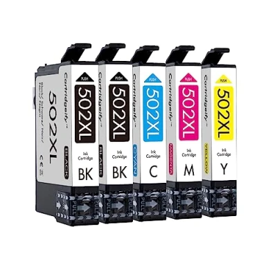 Immagine di Cartridgeify 502 XL Compatibile con Epson 502XL Cartucce d&#039;inchiostro, per Expression Home XP 5100 5105 5150 5155, Workforce WF 2860 2865 2880 2885 / dwf