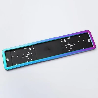 Immagine di HLGFS Auto Portatarga per Peugeot 308,Metallo Antiruggine Supporto Targa Resistente alle Intemperie Accessori Esterno