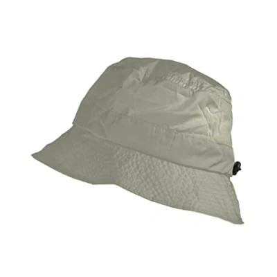 Immagine di Toutacoo, Cappello da Pioggia a Secchio, Facile Piegare nella Sua Tasca Integrata (09 Grigio Chiaro/Pioggia)