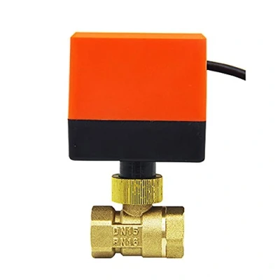 Immagine di DN15 DN20 DN25 DN32 DN40 DN50 valvola Motorizzata AC220V AC24V DC12V 2 vie ottone sfera motore del Attuatore (AC24V DN15)