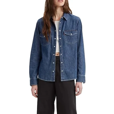 Immagine di Levi&#039;s Iconic Western Camicia, Donna, Taglia: XS, Air space