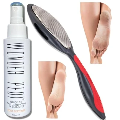 Immagine di Wonder Pedi Lima per piedi bifacciale Made in Germany Scrubber e ammorbidente rimozione calli.
