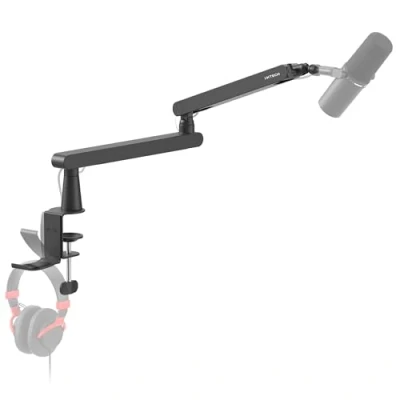 Immagine di IXTECH Lizard Pro Braccio per microfono a basso profilo, regolabile, Blue Yeti Shure Sm7b Hyperx QuadCast Rode Fifine e At2020 360