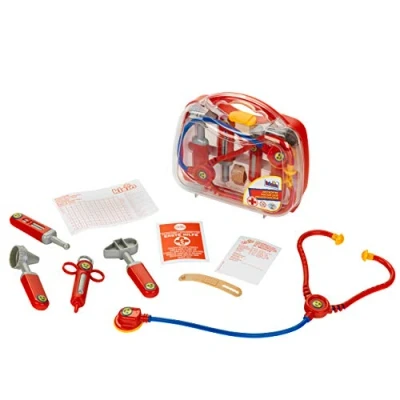Immagine di Theo Klein Valigetta da Medico con Accessori Stetoscopio, siringa e Molto Altro Coperchio Trasparente Dimensioni 21,5 cm x 9 20 Giocattolo per Bambini a Partire 3 Anni