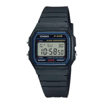 Immagine di Casio F91W 1 Orologio da polso, cinturino in resina colore nero