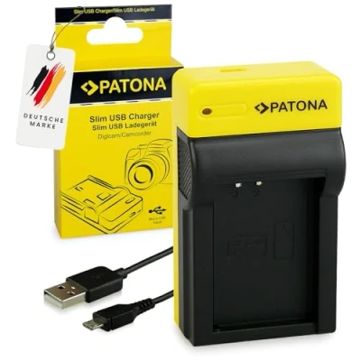 Immagine di PATONA Slim Caricabatterie per LP E12 Batterie, Caricatore, Compatto e Leggero, Compatibile con Canon LPE12, E12, EOS 100D, M, M2, M10, M50, Rebel SL1