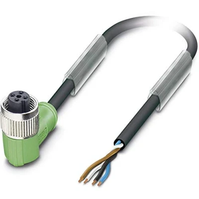 Immagine di Phoenix Contact 1527731 Connettore confezionato per sensore o attuatore M12 Presa angolata 10.00 m Numero di poli: 4 1 pz.