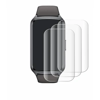 Immagine di savvies (4 Pezzi Full Screen Pellicola Protettiva per Amzhero Fitness Tracker 1.47&quot; Cover Copertura [Completa Trasparente]