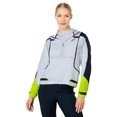 Immagine di Brooks RUN Visible Convertible Jacket Giacca da running, Donna, Taglia: 38/40, White asphalt nightlife