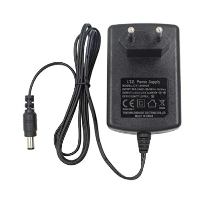 Immagine di Security 01 Adattatore AC 110 240 V a DC 12 2 A, spina 5,5 mm x 2,1 mm, per telecamera CCTV DVR LED String luce