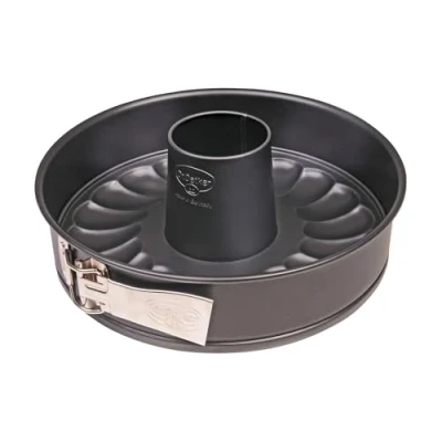 Immagine di Dr. Oetker Tradition Tortiera apribile 2 Fondi, Acciaio, Nero, 26 cm