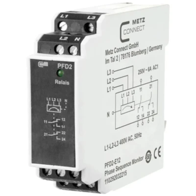 Immagine di Relè di monitoraggio 400 V/AC (max) 2 scambi Metz Connect 110292032215 1 pz.