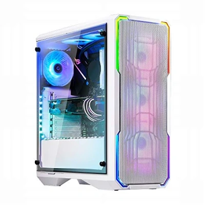 Immagine di CAJA PC SEMITORRE ATX ENSO MESH RGB WHITE + WINDOW BITFENIX INT:2X3.5,3X2.5/2XUSB3.0/AUDIO/ATX
