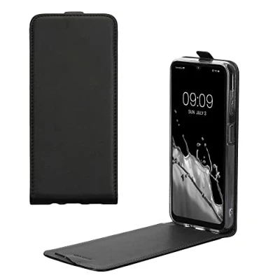 Immagine di kwmobile Cover Compatibile con Samsung Galaxy A14 5G Custodia Verticale Flip Case in Simil Pelle Linguetta calamita