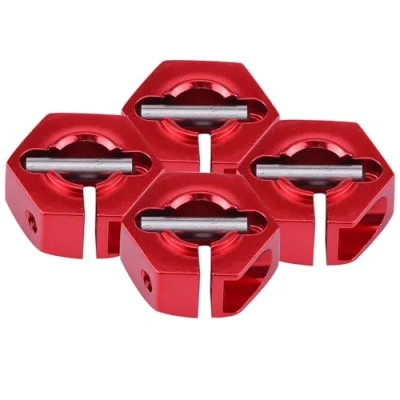 Immagine di Adattatori per mozzi ruota esagonali, 12 mm universale auto HSP Sakura 1/10 Scale RC(6mm, rosso)