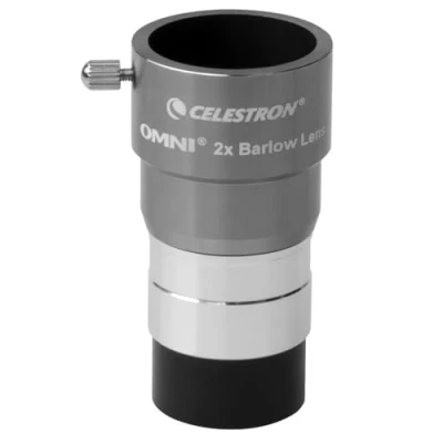 Immagine di Celestron 93326 Omni Lente di Barlow, Argento, 2 x 1,25’’