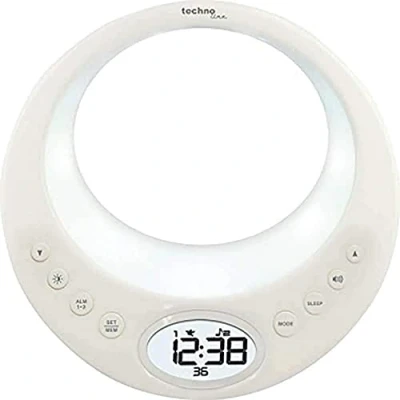 Immagine di TechnoLine WT 489 Sveglia, Bianco, 19.3x6.4x18.5 cm