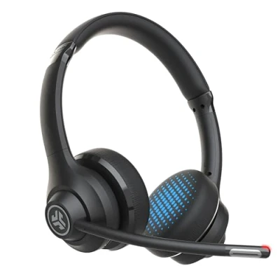 Immagine di JLab Go Work Cuffie Bluetooth con Microfono senza Filo per PC da e Lavoro 45 ore di Riproduzione, Wireless Headset Bluetooth, Connessione simultanea a Computer Cellulare