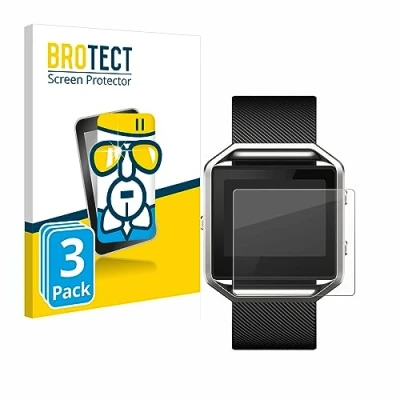 Immagine di brotect Pellicola Protettiva Vetro per Fitbit Blaze Protezione Schermo (3 Pezzi) [Durezza Estrema 9H, Chiaro]