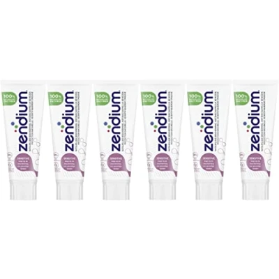 Immagine di Zendium Sensitiv, dentifricio, 75 ml, confezione da 6 (6 x ml)