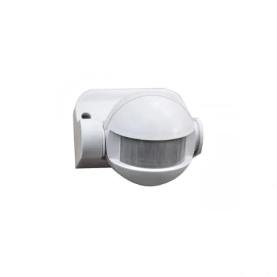 Immagine di Sensore di Movimento Pir Rilevatore Crepuscolare Infrarossi 180 Bianco Faro