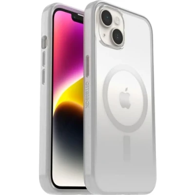 Immagine di OtterBox Cover Serie Clear Case con MagSafe per iPhone 14, Resistente a Shock e Cadute, Ultra Sottile, Protettiva, Testata 2x vs le norme anti caduta MIL STD 810G, Gallant