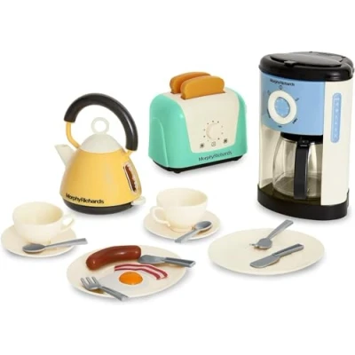 Immagine di Casdon Morphy Richards Kitchen Set Elttrodomenstici da cucina giocatolo adatto a bambini di età superiore 3 anni Include tostapane, macchina per il caffé, bollitore ed altro ancora.!