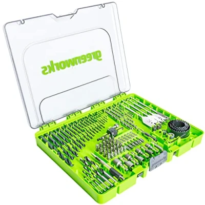 Immagine di Greenworks Punte per trapano e bit di avvitamento (set completo da 90 pezzi con pick and click adatti a tutti i trapani avvitatori batteria)