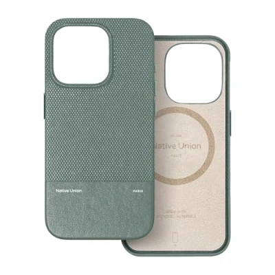 Immagine di Native Union (Re Classic Case 3.0 Compatibile con MagSafe e magneti integrati Materiali Resistenti Riciclati Ultra Resistente Protezione Anticaduta da 1,8 m per iPhone 16 (Verde Ardesia)